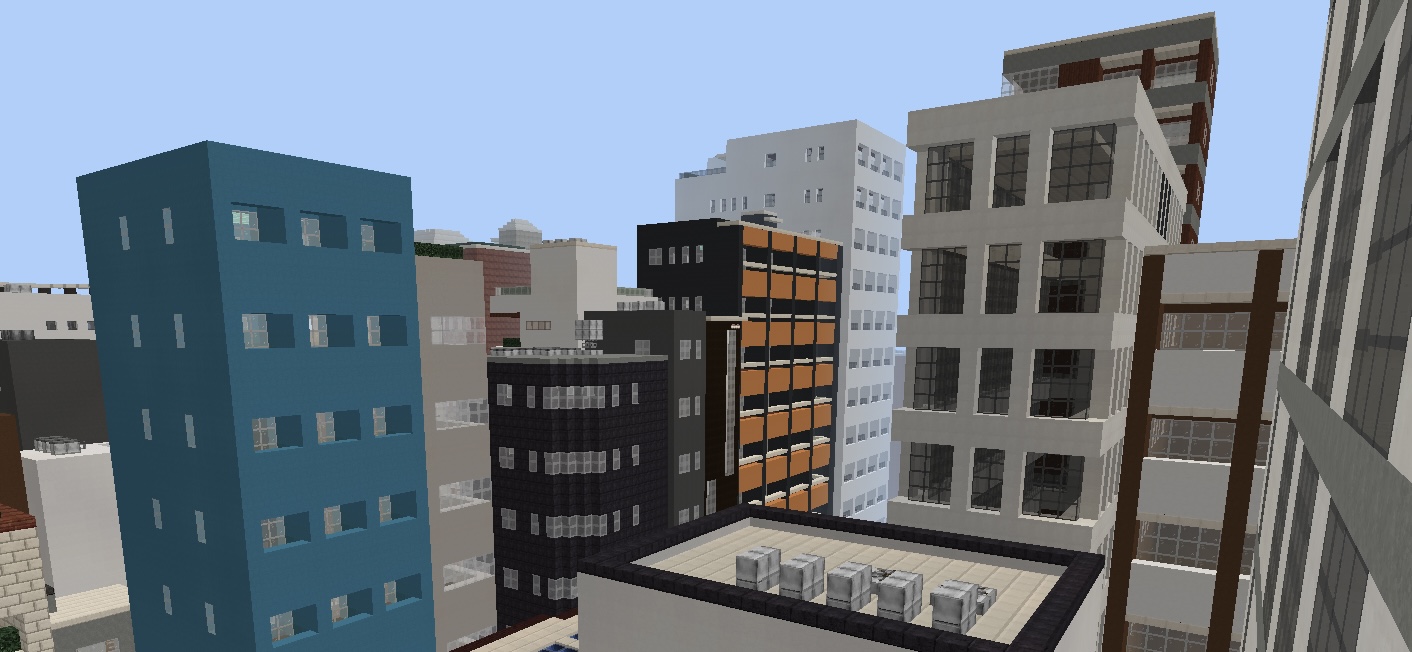 ところせましと並ぶ雑居ビル群